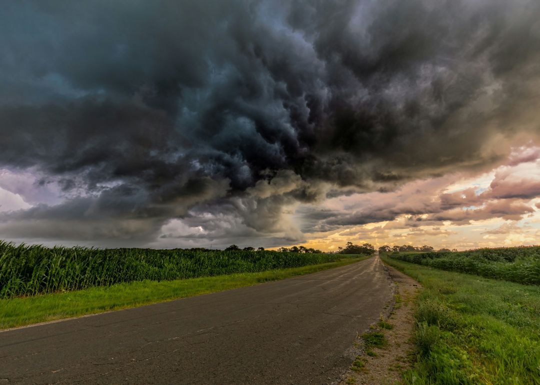 A cloud that is representing a brewing storm in the horizon that may lead to roof hail damage in Minneapolis, MN