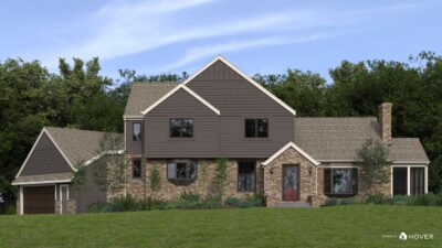 house siding colors simulator with brown roof and brown siding in Minneapolis, MN