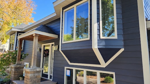 Home exterior remodel after roof replacement Maple Grove by Wright at Home Roofing & Exteriors