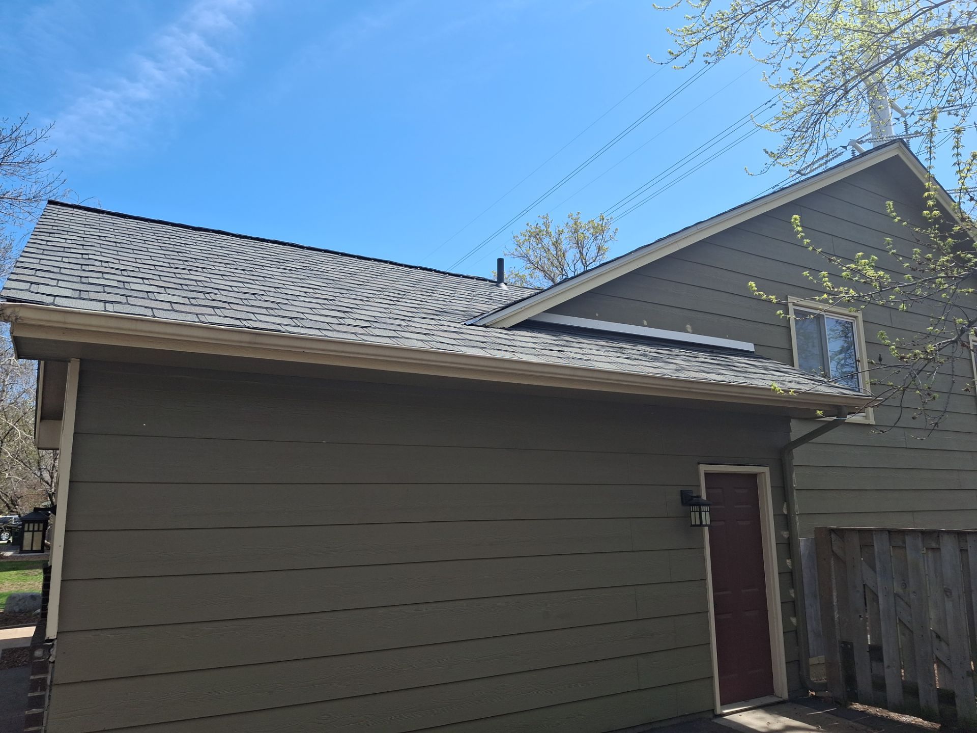 Residential roof replacement Maple Grove by Wright at Home Roofing & Exteriors